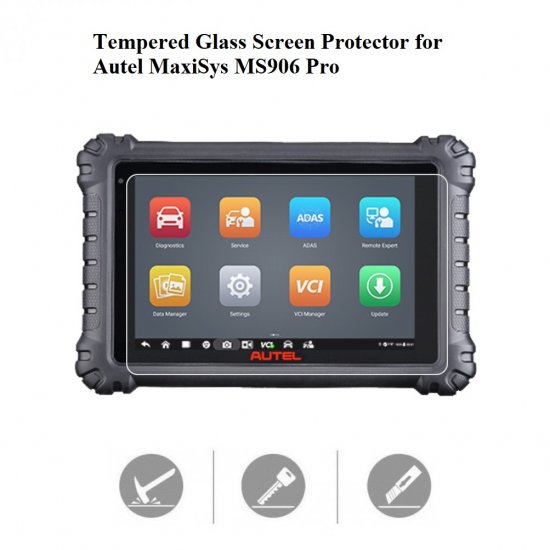 Tempered Glass Screen Protector for Autel MaxiSys MS906 Pro